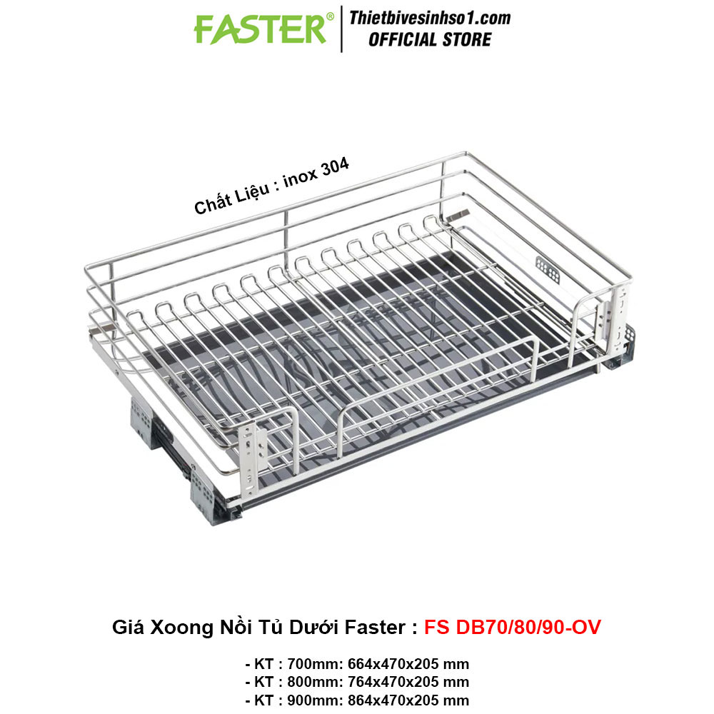 Giá Xoong Nồi Tủ Dưới Faster FS DB70/80/90-OV Giá Xoong Nồi Tủ Dưới Faster FS DB70/80/90-OV