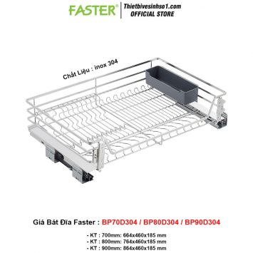Giá Bát Đĩa Tủ Dưới Faster BP70D304/BP80D304/BP90D304