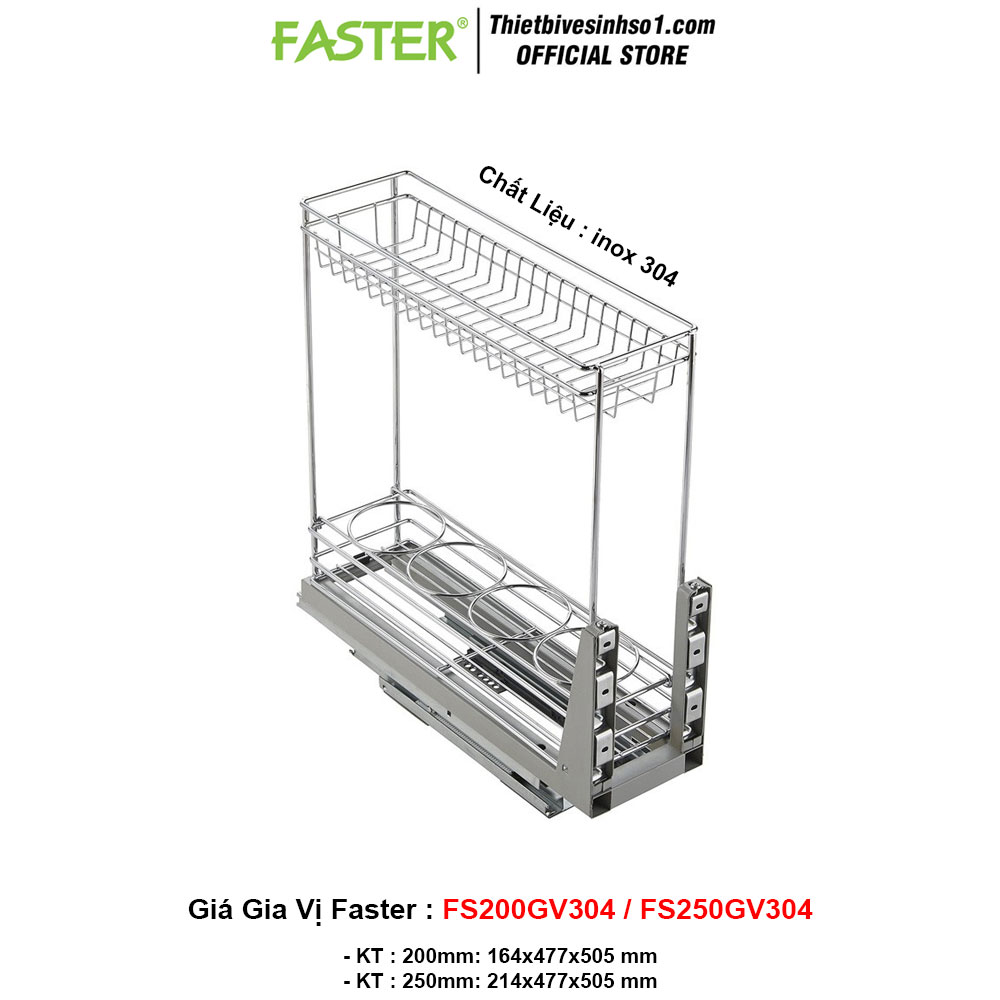 Giá Gia Vị Faster FS200GV304/FS250GV304