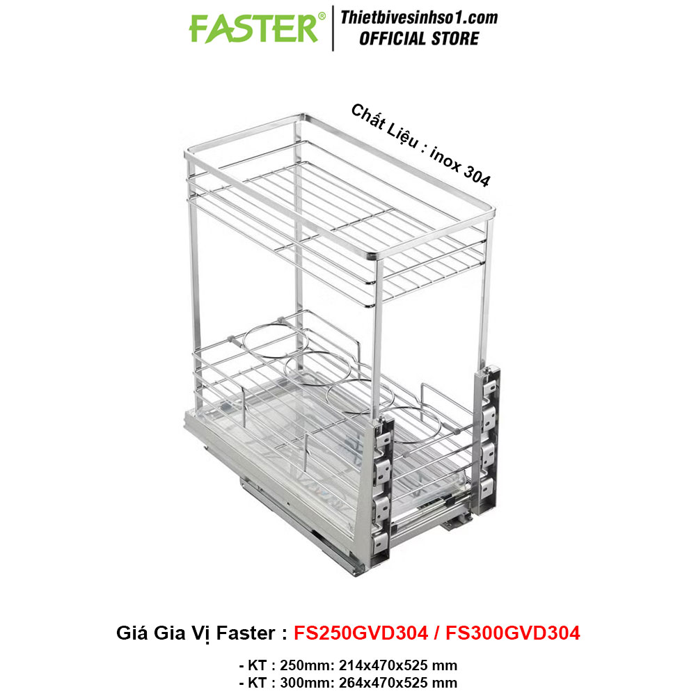Giá Gia Vị Faster FS250GVD304/FS300GVD304