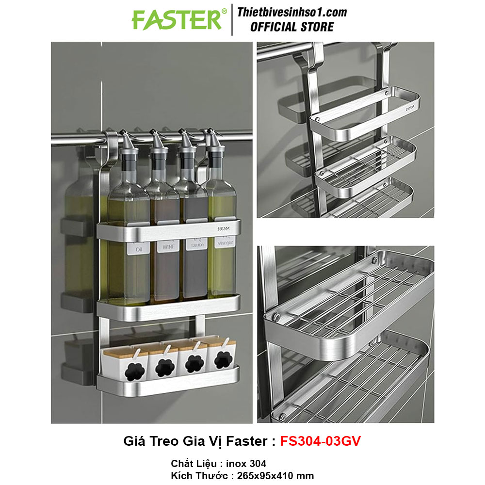 Giá Treo Gia Vị Faster FS304-03GV