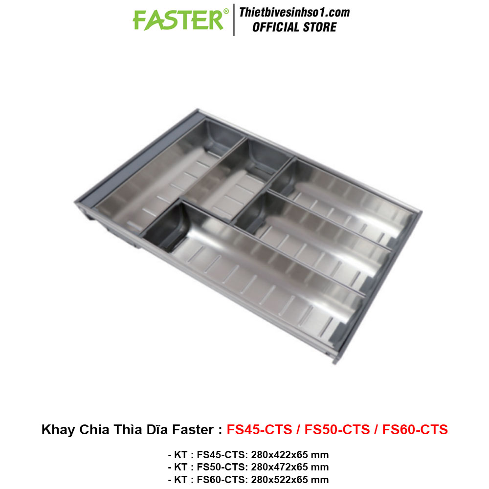 Khay Chia Thìa Dĩa Faster FS45-CTS/FS50-CTS/FS60-CTS