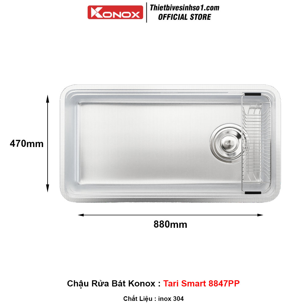 Chậu Rửa Bát Konox Tari Smart 8847PP