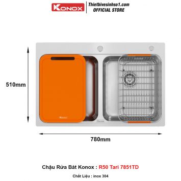 Chậu Rửa Bát Konox R50 Tari 7851TD