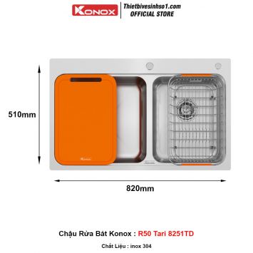 Chậu Rửa Bát Konox R50 Tari 8251TD