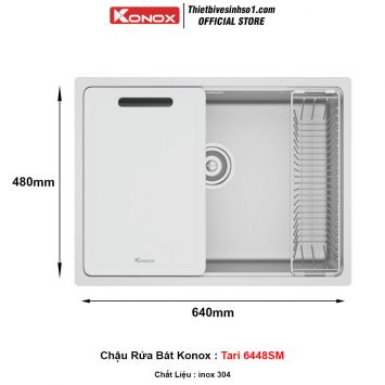 Chậu Rửa Bát Konox Tari 6448SM