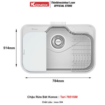 Chậu Rửa Bát Konox Tari 7851SM