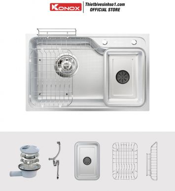 Chậu Rửa Bát Konox Tari Smart 8050