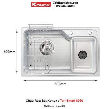Chậu Rửa Bát Konox Tari Smart 8050