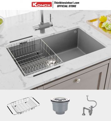 Chậu Rửa Bát Konox Naros 760S Grey