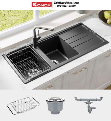 Chậu Rửa Bát Konox Phoenix 1160 Black