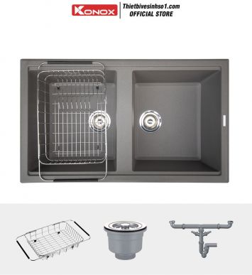 Chậu Rửa Bát Konox Phoenix Smart 860 Grey