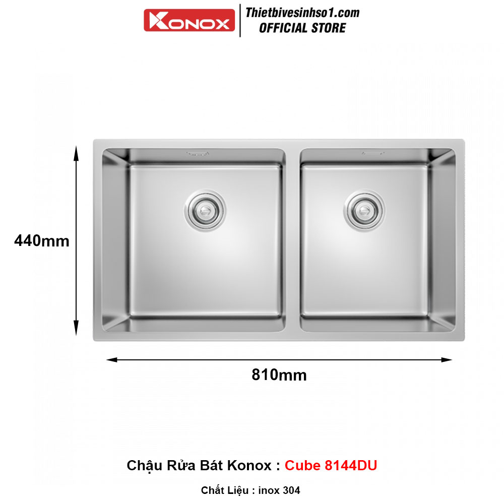 Chậu Rửa Bát Konox Cube 8144DU