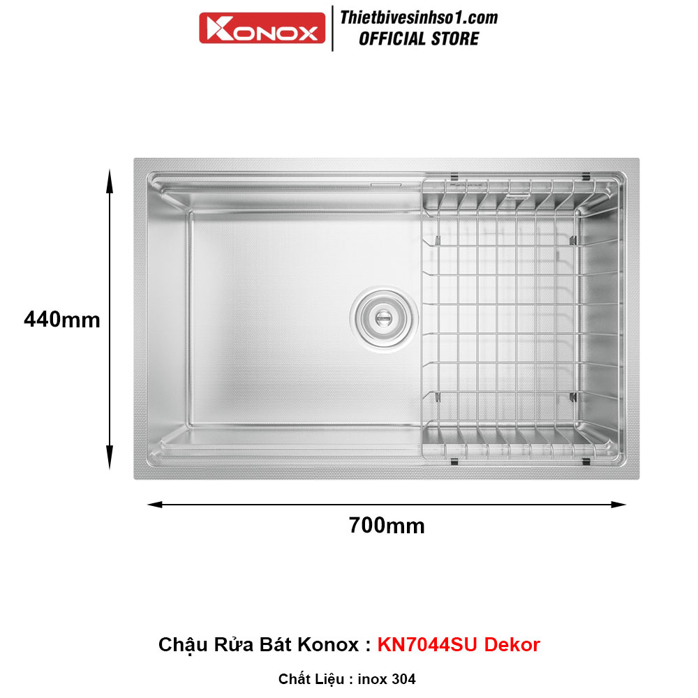 Chậu Rửa Bát Konox KN7044SU Dekor
