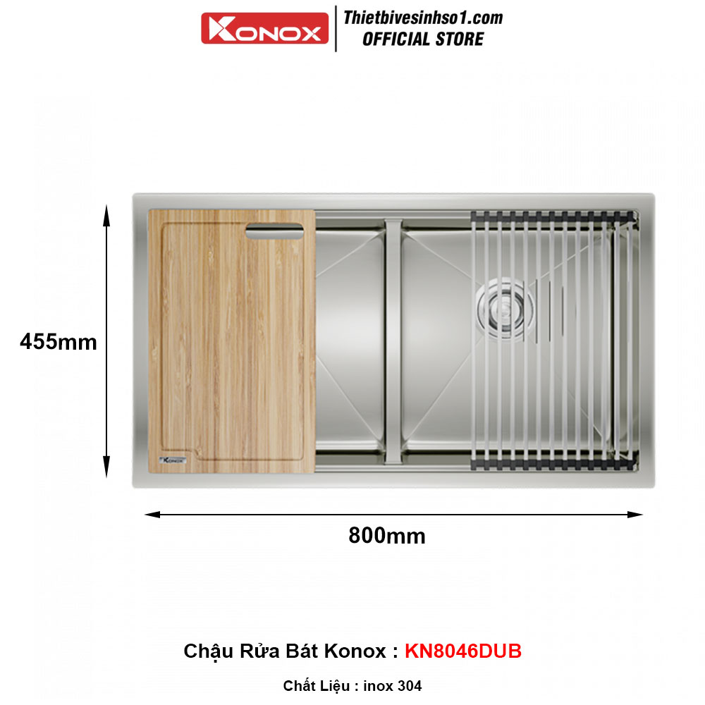 Chậu Rửa Bát Konox KN8046DUB Chậu Rửa Bát Konox KN8046DUB