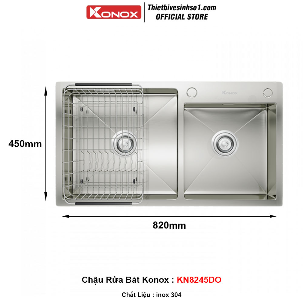 Chậu Rửa Bát Konox KN8245DO Chậu Rửa Bát Konox KN8245DO