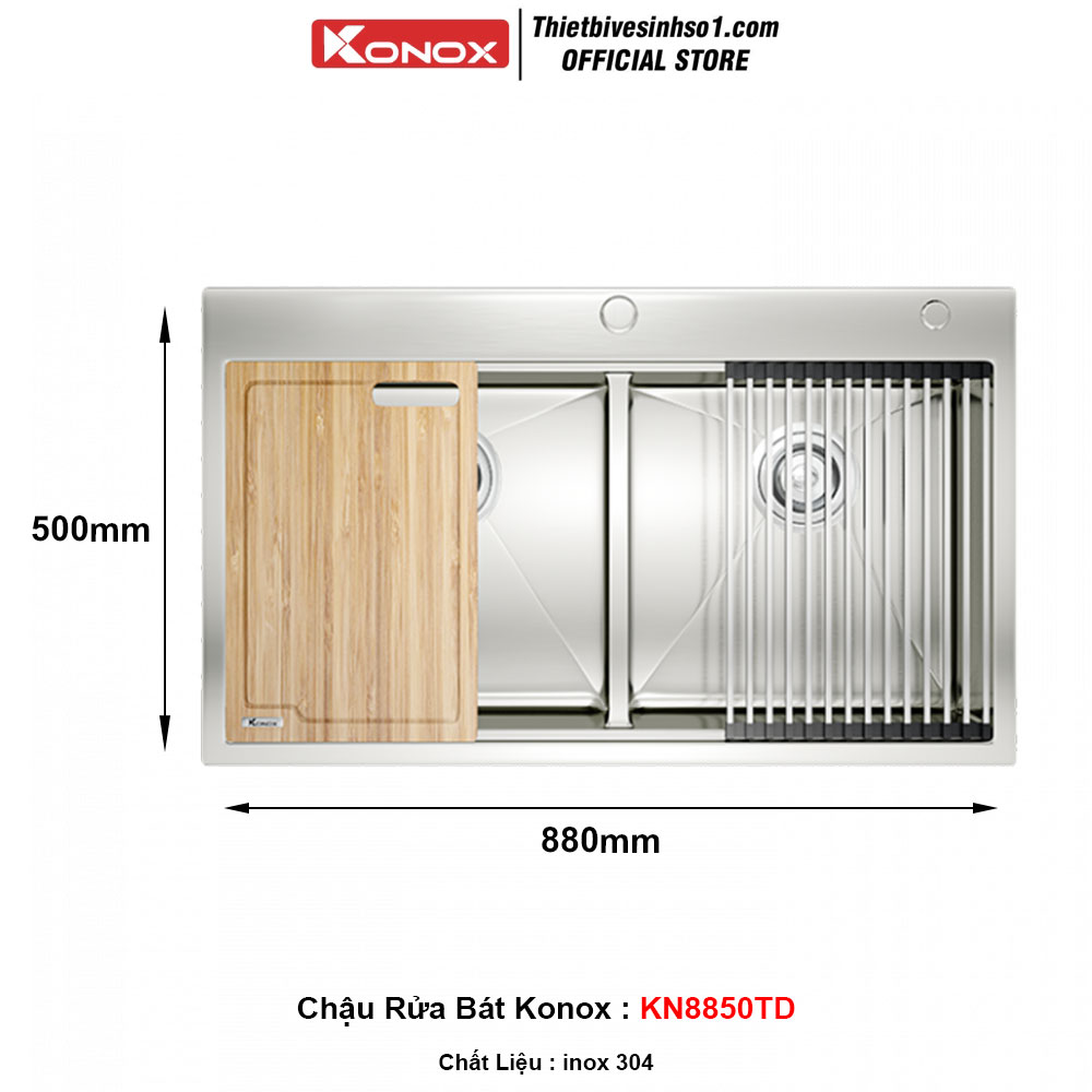Chậu Rửa Bát Konox KN8850TD Chậu Rửa Bát Konox KN8850TD