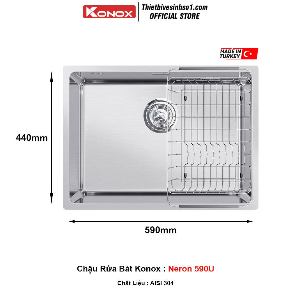 Chậu Rửa Bát Konox Neron 590U Chậu Rửa Bát Konox Neron 590U