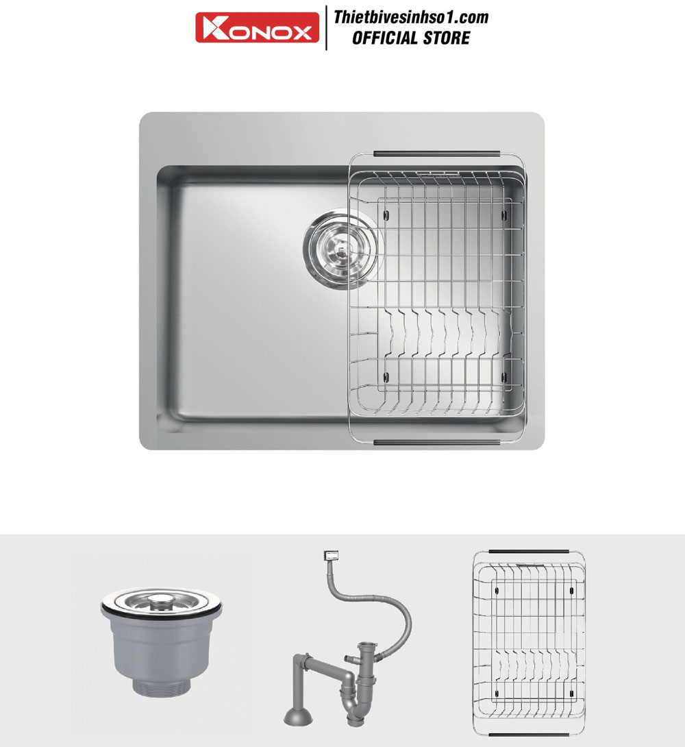 Chậu Rửa Bát Konox Neron 600T Chậu Rửa Bát Konox Neron 600T
