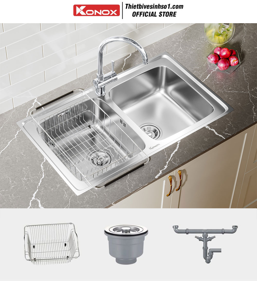 Chậu Rửa Bát Konox Premium KS8650 2B Chậu Rửa Bát Konox Premium KS8650 2B