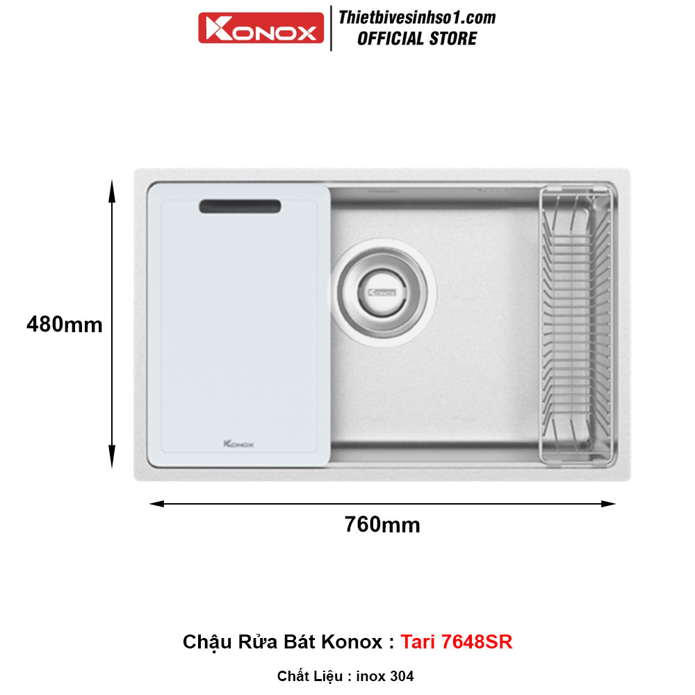 Chậu Rửa Bát Konox Tari 7648SR