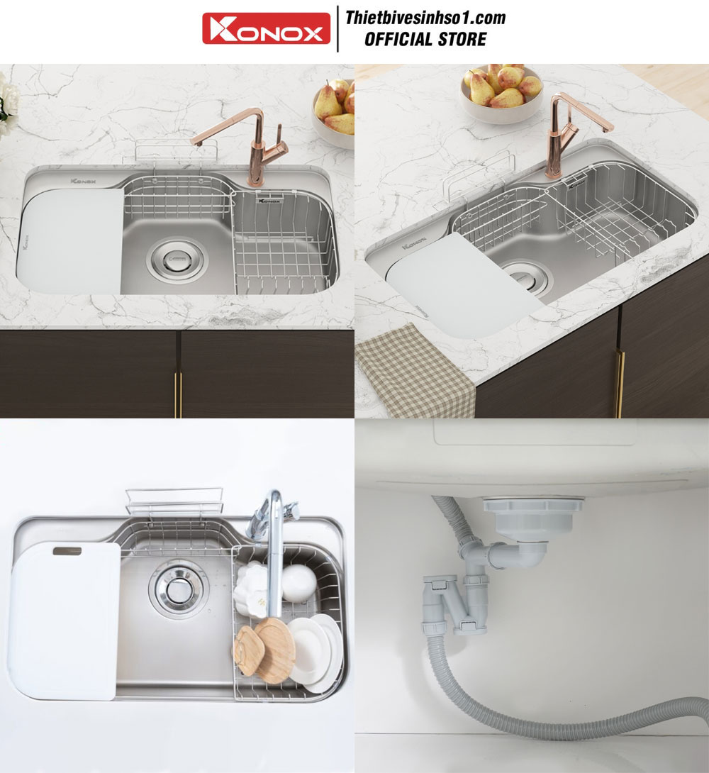 Chậu Rửa Bát Konox Tari 9051SR Chậu Rửa Bát Konox Tari 9051SR