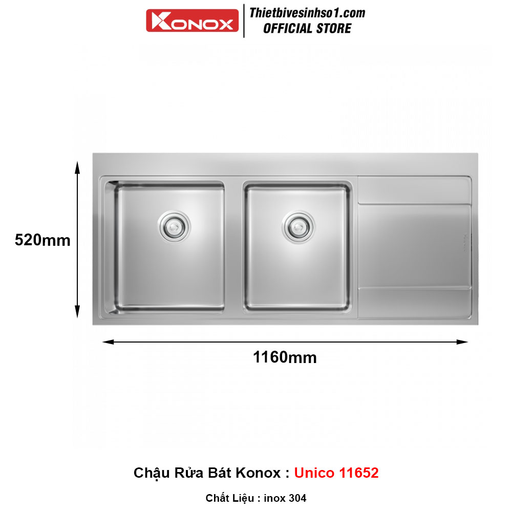 Chậu Rửa Bát Konox Unico 11652