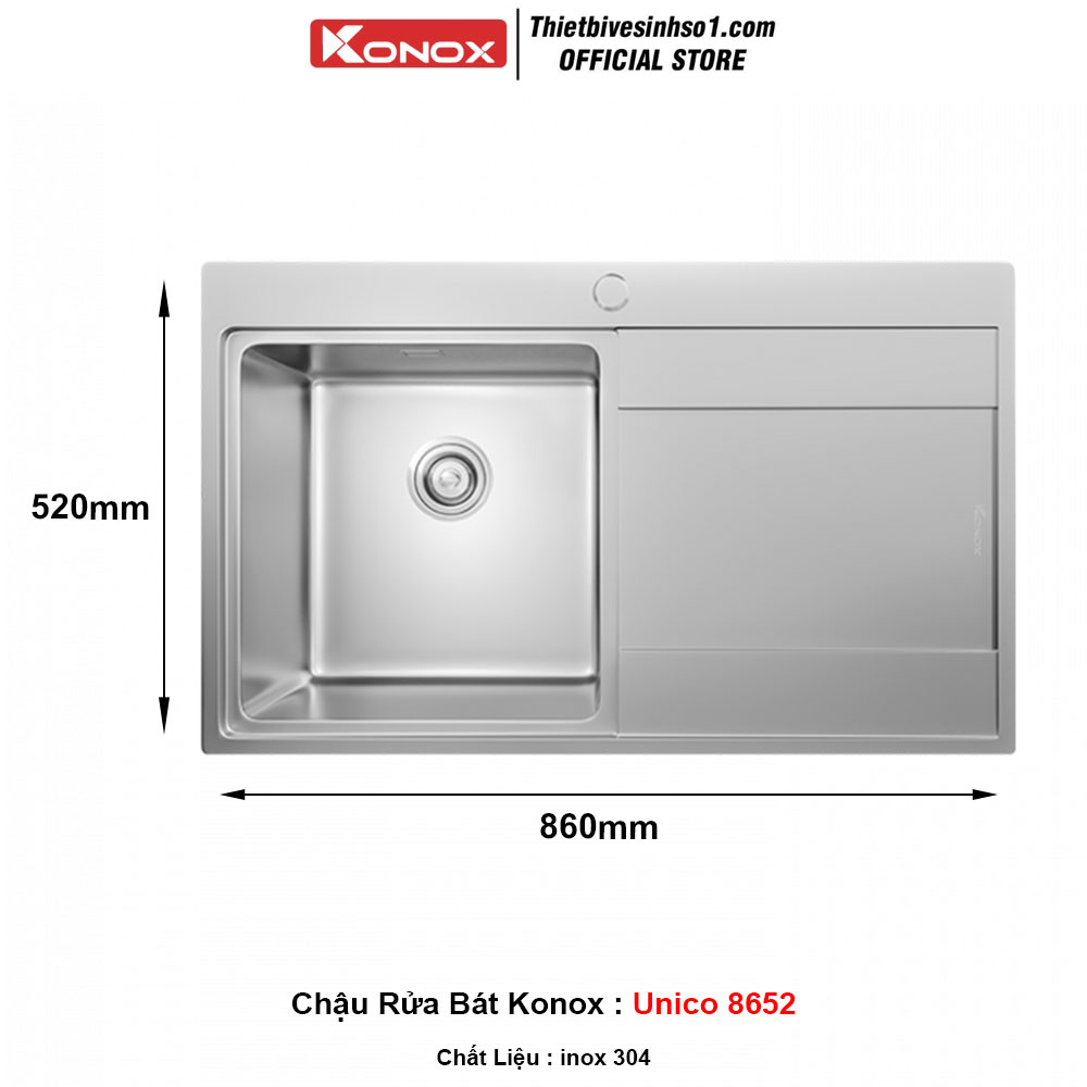 Chậu Rửa Bát Konox Unico 8652