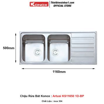 Chậu Rửa Bát Konox Artusi KS11650 1D-BP