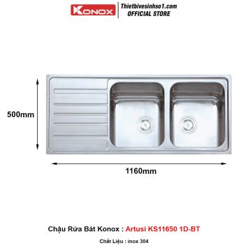 Chậu Rửa Bát Konox Artusi KS11650 1D-BT