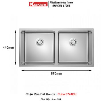 Chậu Rửa Bát Konox Cube 8744DU