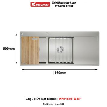 Chậu Rửa Bát Konox KN11650TD-BP