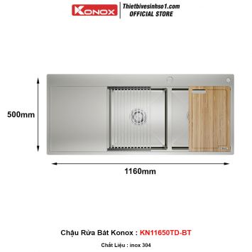 Chậu Rửa Bát Konox KN11650TD-BT