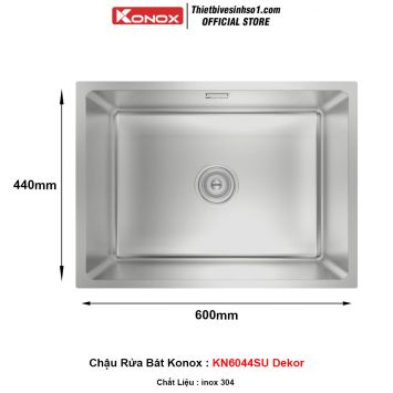 Chậu Rửa Bát Konox KN6044SU Dekor