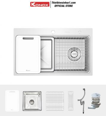 Chậu Rửa Bát Konox KN8048TS Dekor