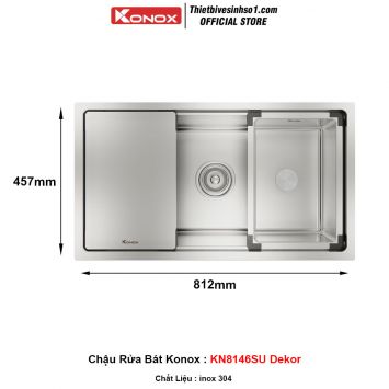 Chậu Rửa Bát Konox KN8146SU Dekor