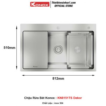 Chậu Rửa Bát Konox KN8151TS Dekor