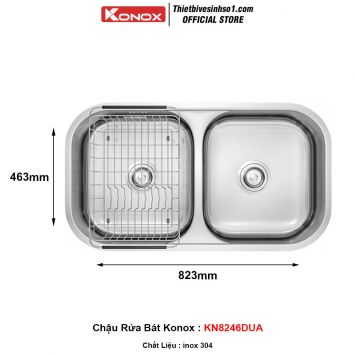 Chậu Rửa Bát Konox KN8246DUA