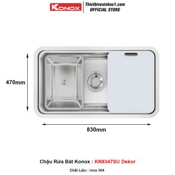 Chậu Rửa Bát Konox KN8347SU Dekor