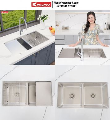 Chậu Rửa Bát Konox KN8646DU Dekor