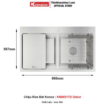 Chậu Rửa Bát Konox KN8651TD Dekor