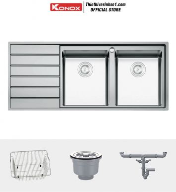 Chậu Rửa Bát Konox Premium KS11650 2B-BT
