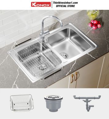 Chậu Rửa Bát Konox Premium KS8650 2B