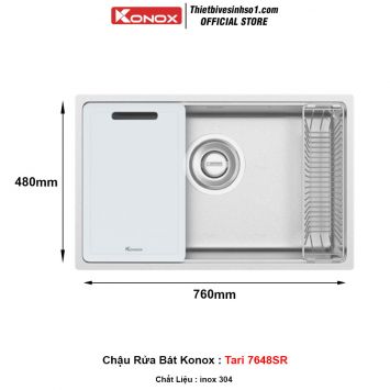 Chậu Rửa Bát Konox Tari 7648SR
