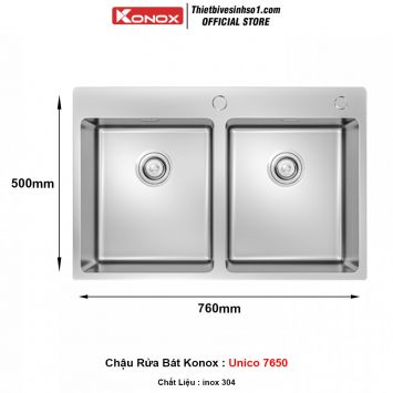 Chậu Rửa Bát Konox Unico 7650