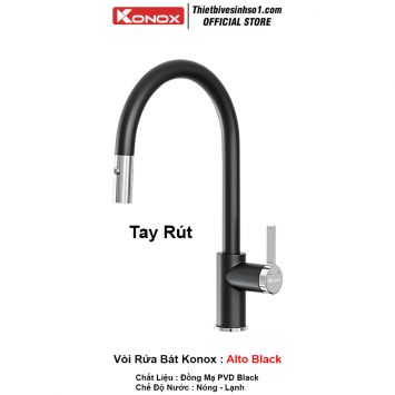 Vòi Rửa Bát Konox Alto Black