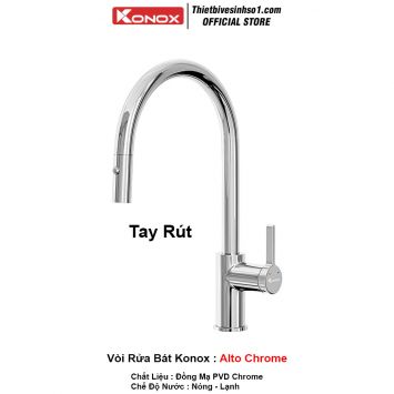 Vòi Rửa Bát Konox Alto Chrome