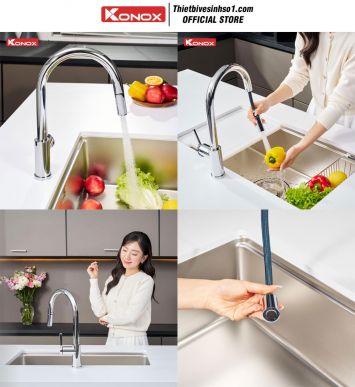 Vòi Rửa Bát Konox Alto Smart Chrome
