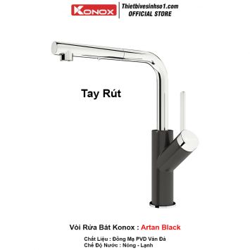 Vòi Rửa Bát Konox Artan Black