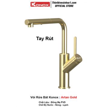Vòi Rửa Bát Konox Artan Gold